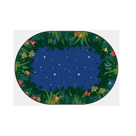 CARPETS FOR KIDS Carpets For Kids 6503 Peaceful Tropical Night 3.83 ft. x 5.42 ft. Oval Carpet 6503